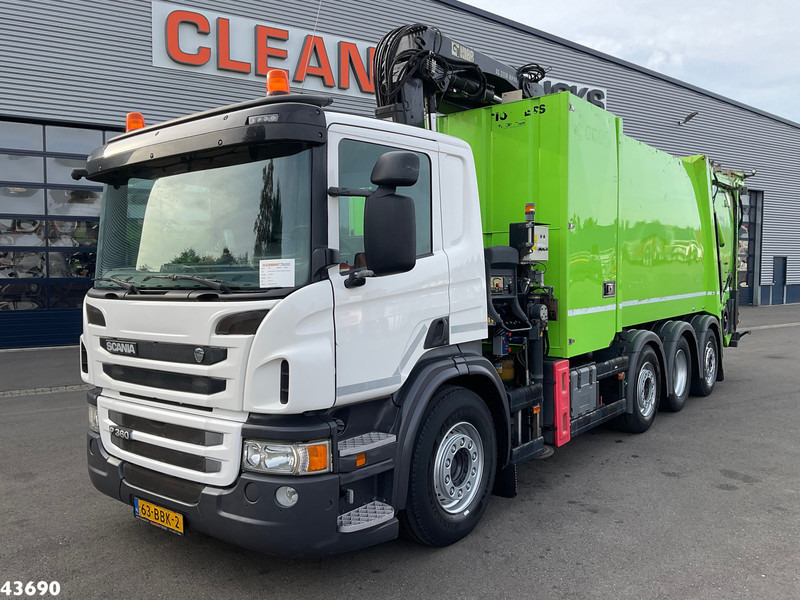 Scania P 360 Faun 18m³ + Hiab crane + Underground Container Washing Installation - Xe tải chở rác: hình 2 Scania P 360 Faun 18m³ + Hiab crane + Underground Container Washing Installation - Xe tải chở rác: hình 2