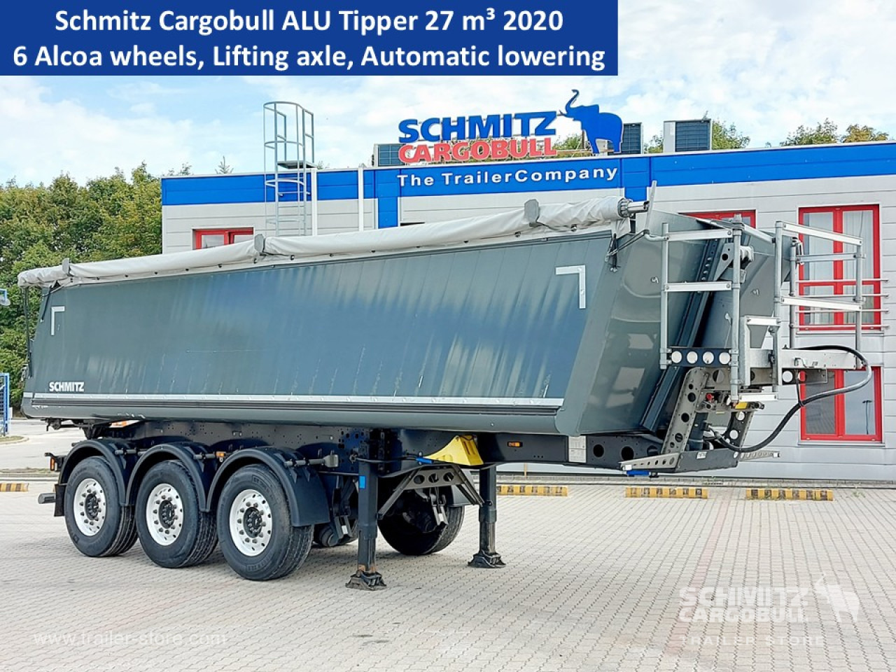 SCHMITZ Tipper Alu-square sided body 27m³ - Sơ mi rơ moóc ben: hình 1 SCHMITZ Tipper Alu-square sided body 27m³ - Sơ mi rơ moóc ben: hình 1