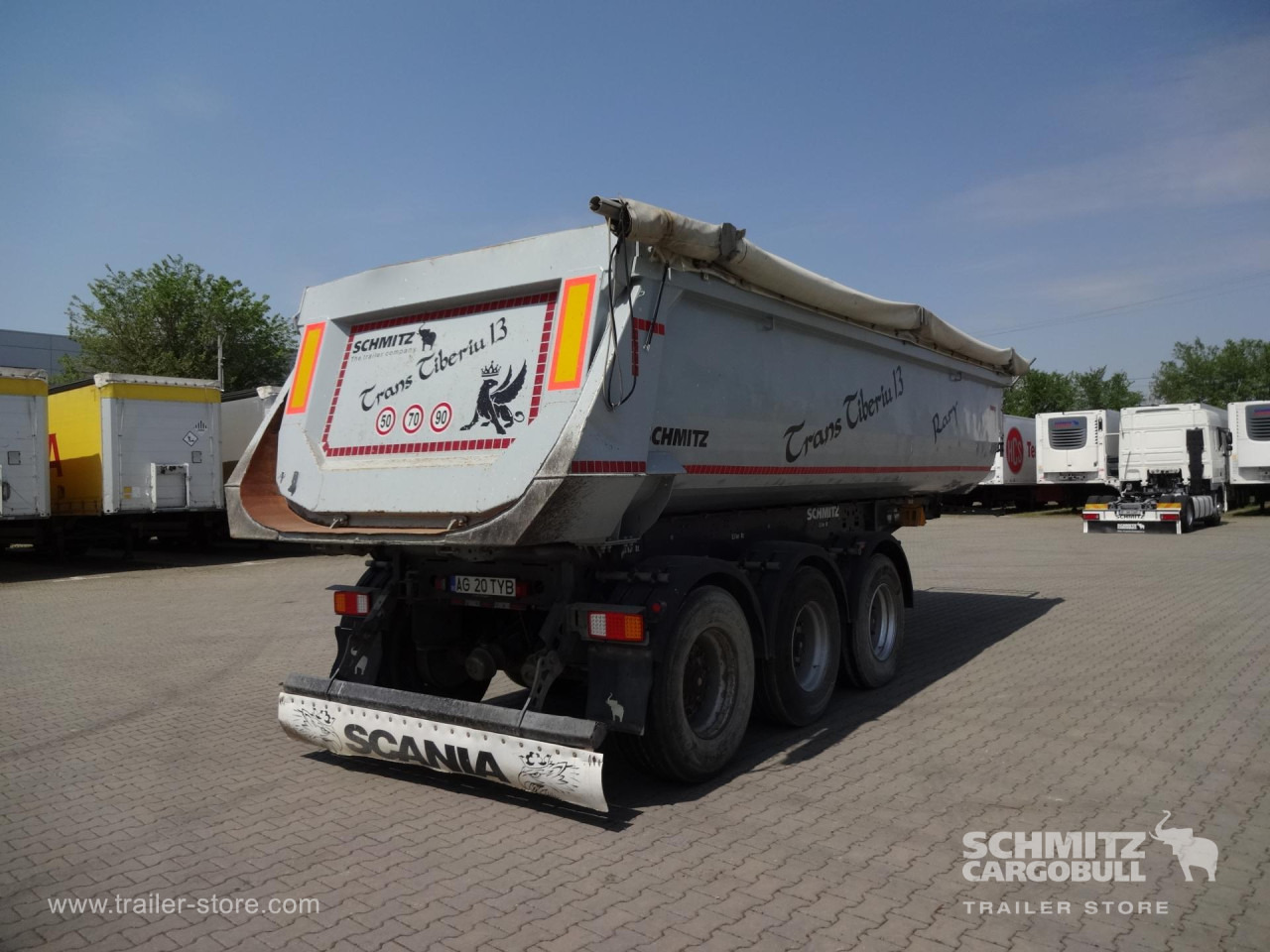SCHMITZ Tipper Steel half pipe body 24m³ - Sơ mi rơ moóc ben: hình 3 SCHMITZ Tipper Steel half pipe body 24m³ - Sơ mi rơ moóc ben: hình 3