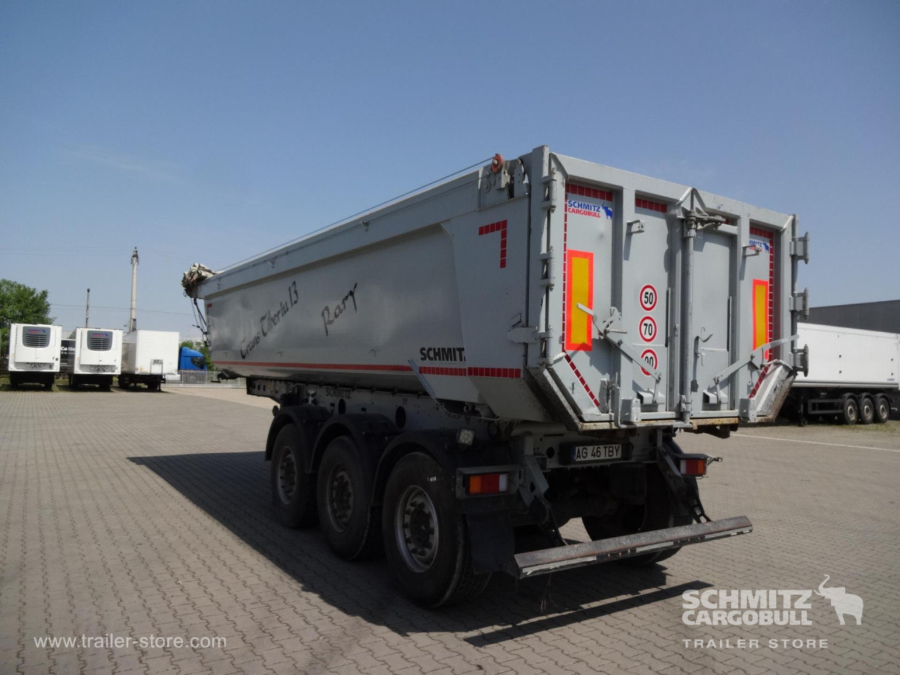 SCHMITZ Tipper Steel half pipe body 252m³ - Sơ mi rơ moóc ben: hình 1 SCHMITZ Tipper Steel half pipe body 252m³ - Sơ mi rơ moóc ben: hình 1
