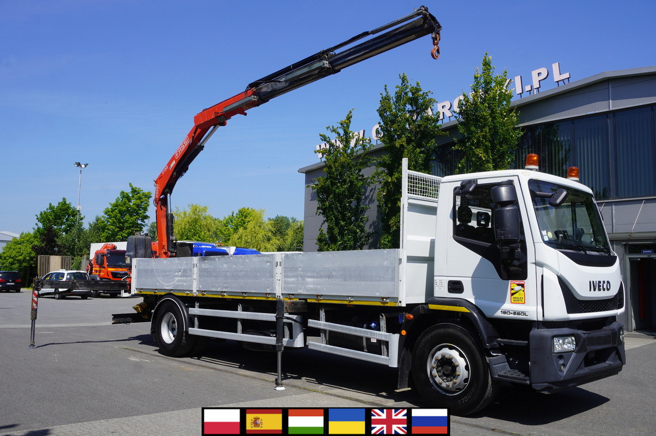 IVECO EUROCARGO 190-280L / FASSI F135A / 8 M / Lift cap. 5580 kg - Xe tải thùng lửng/ Phẳng, Xe cẩu tự hành: hình 1 IVECO EUROCARGO 190-280L / FASSI F135A / 8 M / Lift cap. 5580 kg - Xe tải thùng lửng/ Phẳng, Xe cẩu tự hành: hình 1