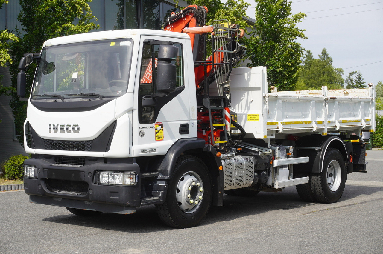 IVECO Eurocargo 160-250 / Fassi F95 crane / 120 tho. km / 3-sided tipper - Xe ben, Xe cẩu tự hành: hình 3 IVECO Eurocargo 160-250 / Fassi F95 crane / 120 tho. km / 3-sided tipper - Xe ben, Xe cẩu tự hành: hình 3
