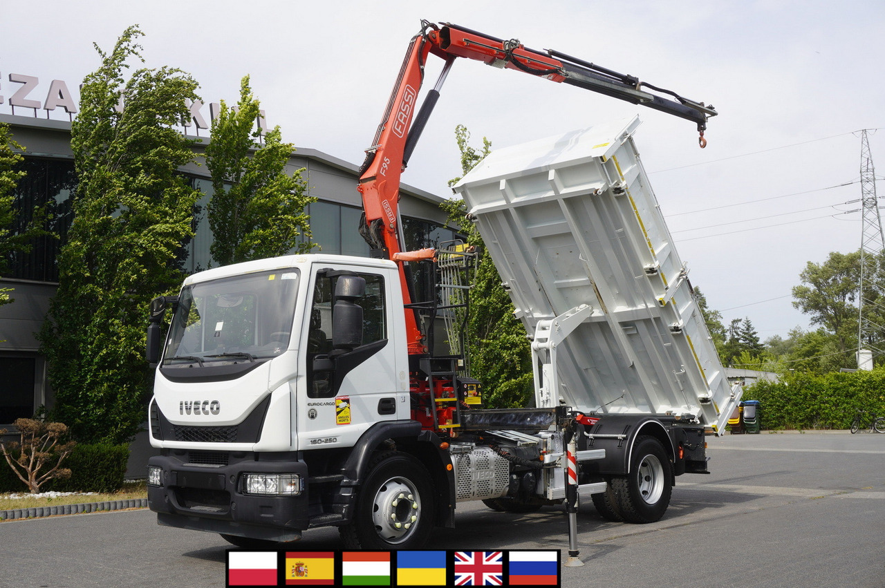 IVECO Eurocargo 160-250 / Fassi F95 crane / 120 tho. km / 3-sided tipper - Xe cẩu tự hành: hình 1 IVECO Eurocargo 160-250 / Fassi F95 crane / 120 tho. km / 3-sided tipper - Xe cẩu tự hành: hình 1