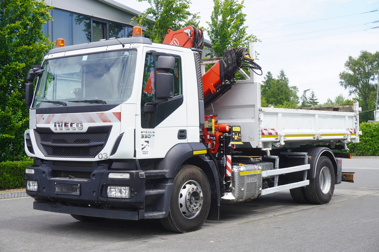 IVECO STRALIS 330 E6 / FASSI 195A 8.5 T / 3-side tipper - Xe ben, Xe cẩu tự hành: hình 2 IVECO STRALIS 330 E6 / FASSI 195A 8.5 T / 3-side tipper - Xe ben, Xe cẩu tự hành: hình 2