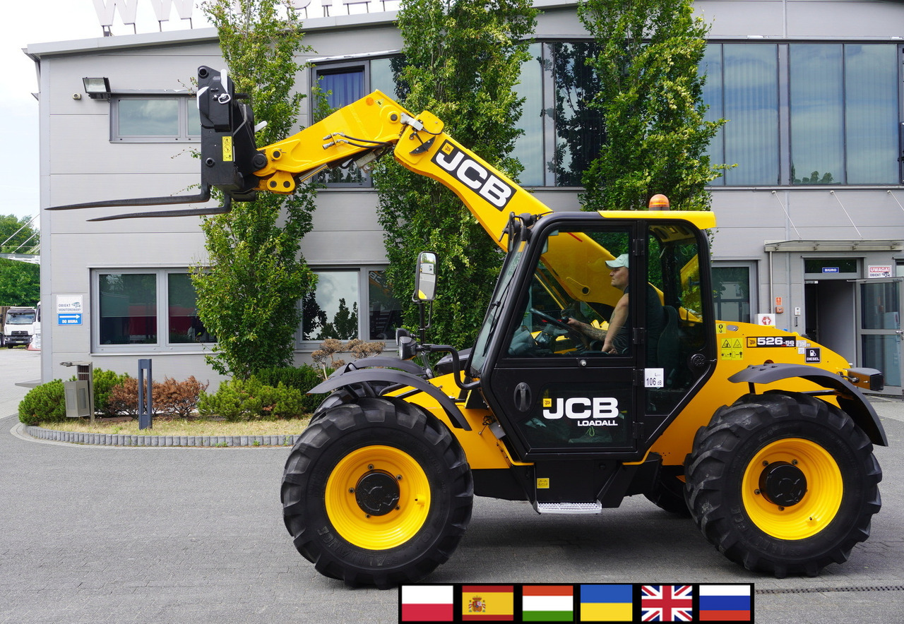 JCB 526-56 AGRI Plus / 5.6 m telescopic loader / joystick - Máy xúc lật bánh lốp kính thiên văn: hình 1 JCB 526-56 AGRI Plus / 5.6 m telescopic loader / joystick - Máy xúc lật bánh lốp kính thiên văn: hình 1