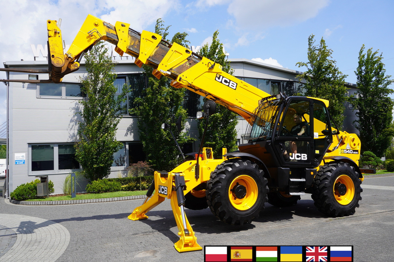 JCB 540-200 Telescopic Loader / 20 m reach / joystick - Máy xúc lật bánh lốp kính thiên văn: hình 1 JCB 540-200 Telescopic Loader / 20 m reach / joystick - Máy xúc lật bánh lốp kính thiên văn: hình 1