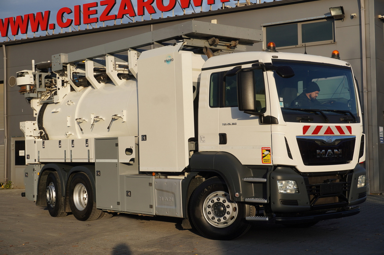 MAN TGS 26.360 E6 / RIVARD sewage cleaner 18 m3 / 180 tho. km / steering axle / 2 units - Xe tải chân không: hình 2 MAN TGS 26.360 E6 / RIVARD sewage cleaner 18 m3 / 180 tho. km / steering axle / 2 units - Xe tải chân không: hình 2