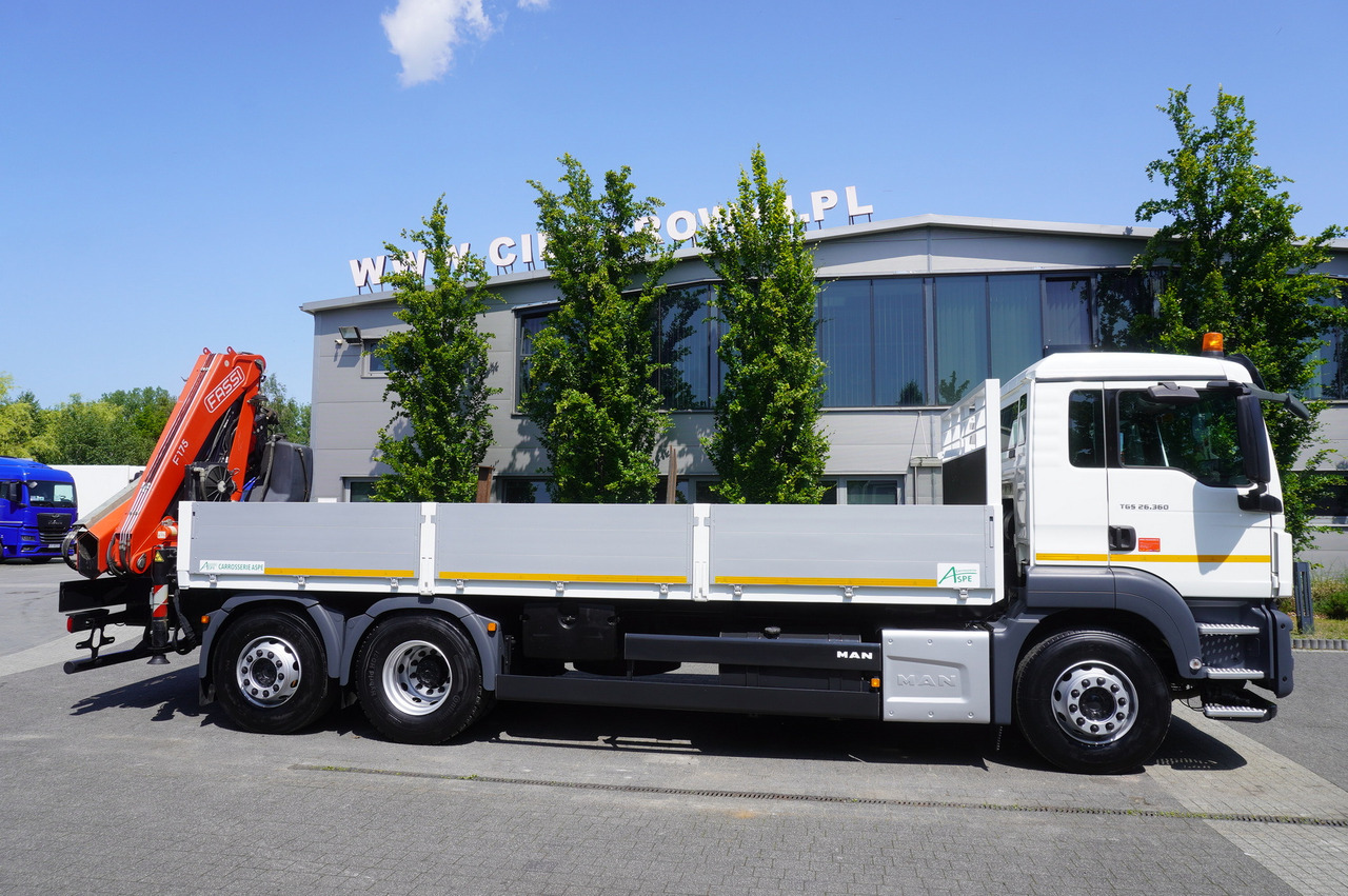 MAN TGS 26.360 Flatbed / Fassi F175 7.7 T / steered 3rd axle - Xe cẩu tự hành: hình 3 MAN TGS 26.360 Flatbed / Fassi F175 7.7 T / steered 3rd axle - Xe cẩu tự hành: hình 3