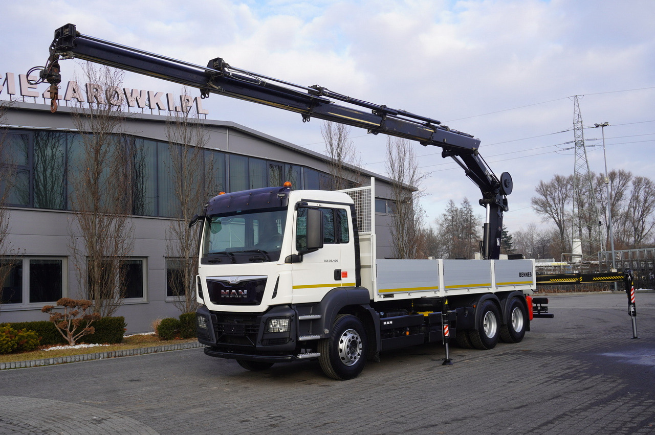 MAN TGS 26.400 / HDS HIAB 244 EP-4 HIDUO 8500 kg / 6x4 - Xe tải thùng lửng/ Phẳng, Xe cẩu tự hành: hình 1 MAN TGS 26.400 / HDS HIAB 244 EP-4 HIDUO 8500 kg / 6x4 - Xe tải thùng lửng/ Phẳng, Xe cẩu tự hành: hình 1