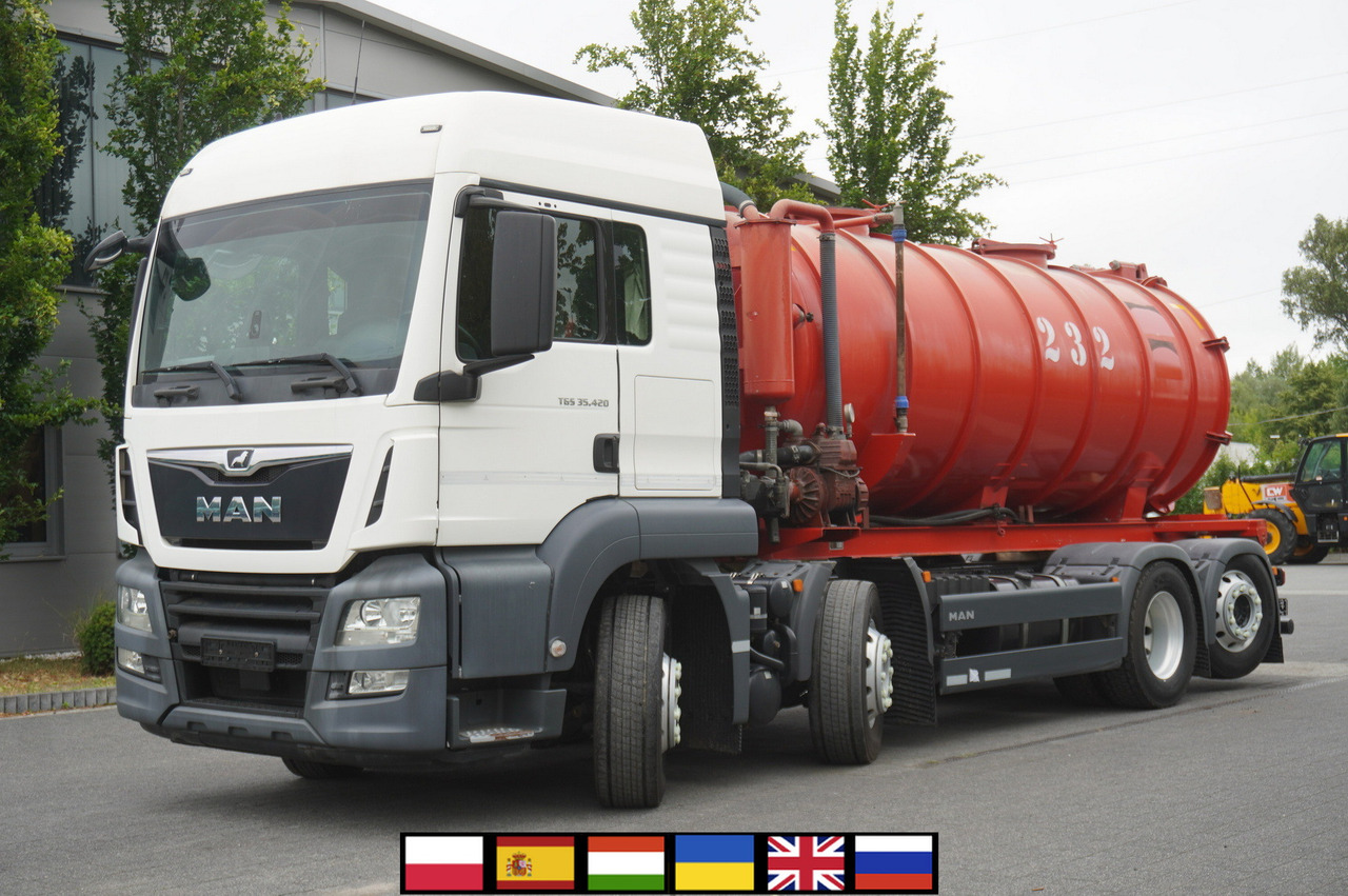 MAN TGS 35.420 8×2 / NEW septic barrel 13000 L / 3 steered axles - Xe bồn: hình 1 MAN TGS 35.420 8×2 / NEW septic barrel 13000 L / 3 steered axles - Xe bồn: hình 1