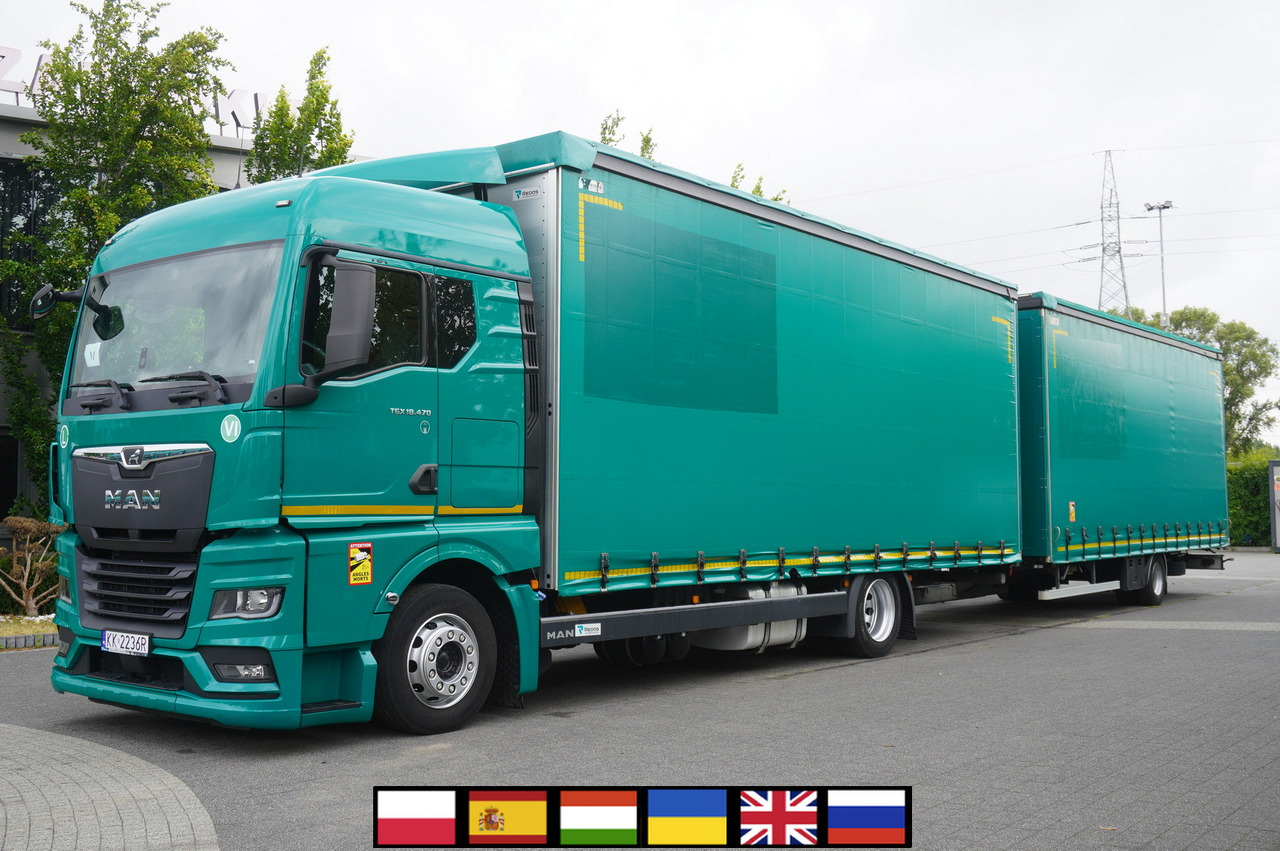 MAN TGX 18.470 / Trailer 19 EPAL / Curtainsider 19 EPAL / 2022 / Retarder / 15 units - Xe tải thùng mui bạt: hình 1 MAN TGX 18.470 / Trailer 19 EPAL / Curtainsider 19 EPAL / 2022 / Retarder / 15 units - Xe tải thùng mui bạt: hình 1