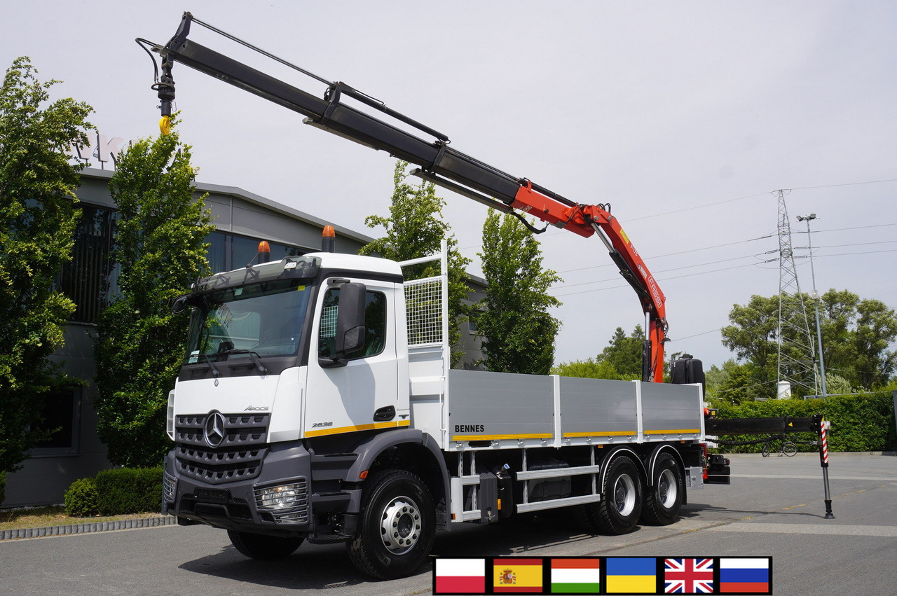 MERCEDES-BENZ AROCS 2636 Flatbed / HDS FASSI F175 7.7 T / 150,000 km - Cẩu bánh lốp: hình 1 MERCEDES-BENZ AROCS 2636 Flatbed / HDS FASSI F175 7.7 T / 150,000 km - Cẩu bánh lốp: hình 1