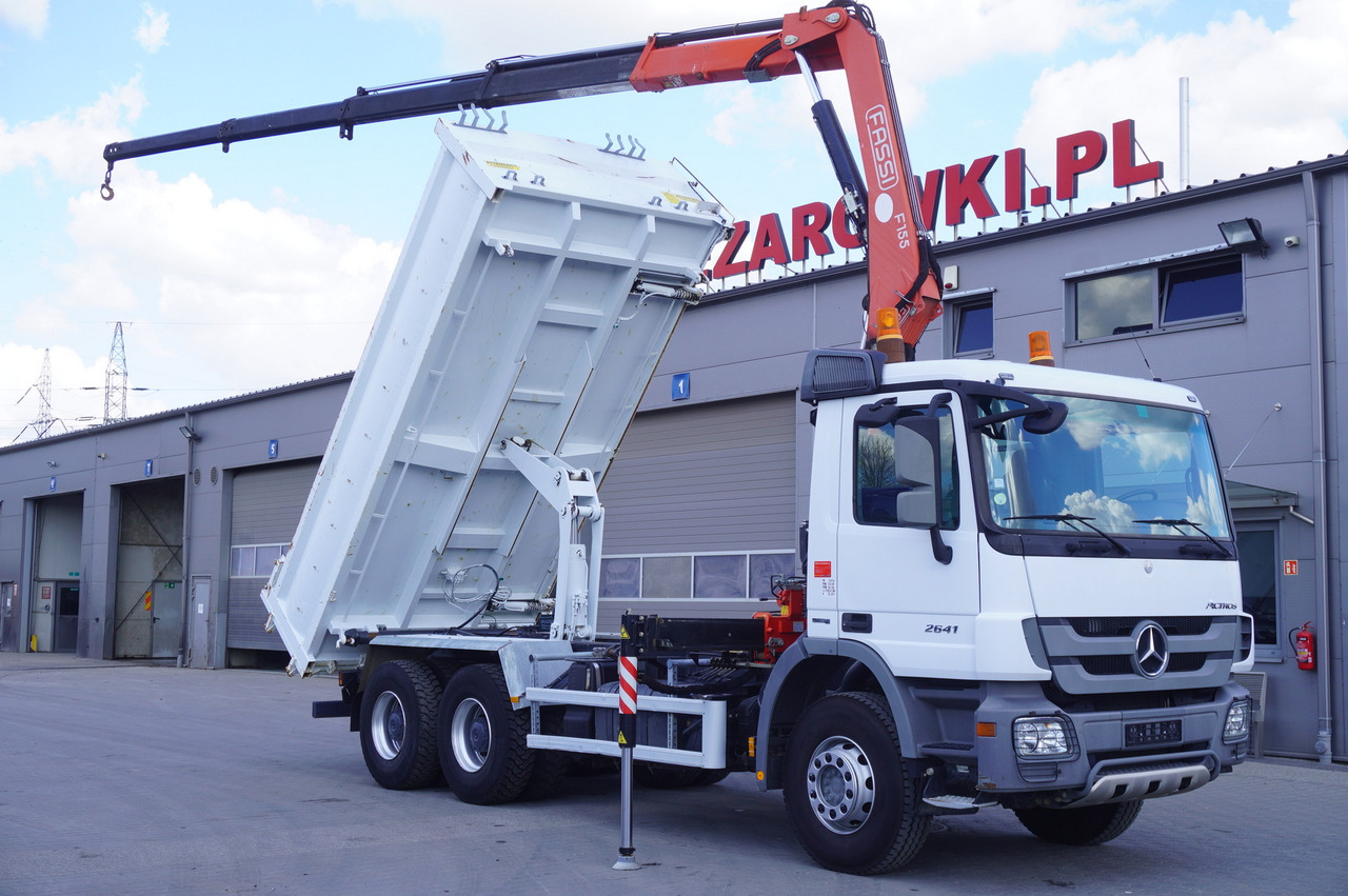 MERCEDES-BENZ Actros 2641 6×4 E5 / Crane / Dumper / 110000 km! - Xe tải thùng lửng/ Phẳng, Xe cẩu tự hành: hình 1 MERCEDES-BENZ Actros 2641 6×4 E5 / Crane / Dumper / 110000 km! - Xe tải thùng lửng/ Phẳng, Xe cẩu tự hành: hình 1