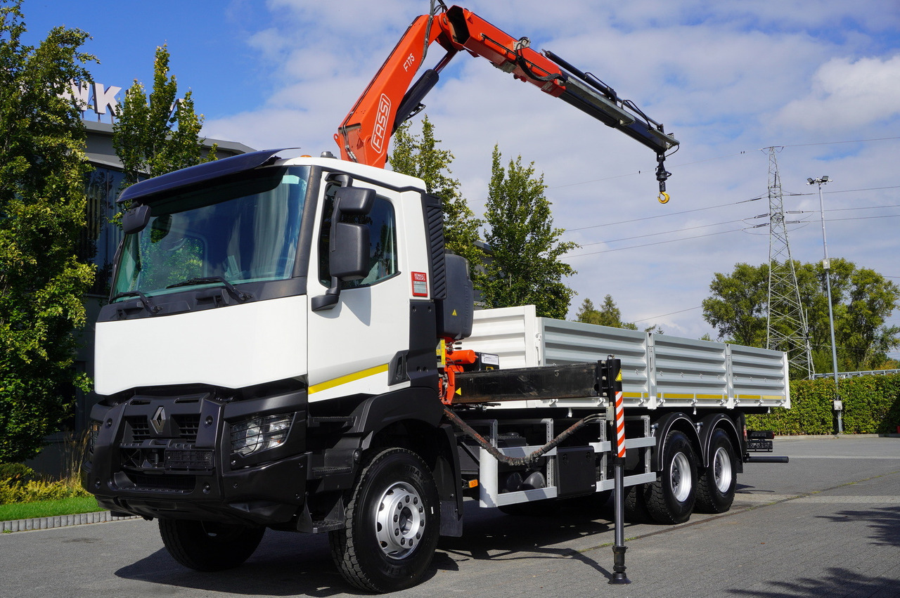 RENAULT K380 6×4 / FASSI F175 crane 7.85 t / 120 thousand km! / 2-sided tipper - Xe cẩu tự hành: hình 4 RENAULT K380 6×4 / FASSI F175 crane 7.85 t / 120 thousand km! / 2-sided tipper - Xe cẩu tự hành: hình 4