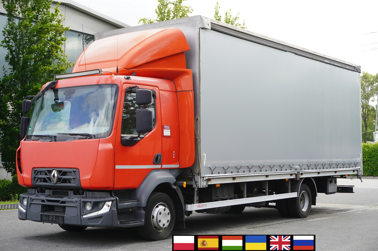RENAULT Midlum 12.245 / dropside / sleeper / 18 pallets - Xe tải thùng mui bạt: hình 1 RENAULT Midlum 12.245 / dropside / sleeper / 18 pallets - Xe tải thùng mui bạt: hình 1