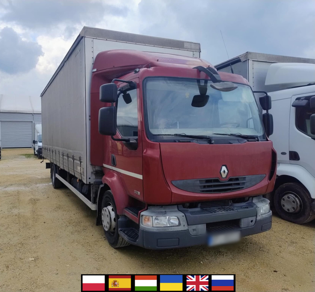 RENAULT Midlum 300 / Curtain 18 EPAL / Sleeping cab - Xe tải thùng mui bạt: hình 1 RENAULT Midlum 300 / Curtain 18 EPAL / Sleeping cab - Xe tải thùng mui bạt: hình 1