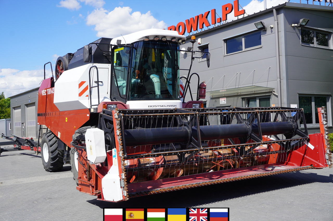 ROSTSELMASH VECTOR 425 RSM-101 grain harvester + Header 5 m + rapeseed harvesting extension / 2300 MTH - Máy gặt đập: hình 1 ROSTSELMASH VECTOR 425 RSM-101 grain harvester + Header 5 m + rapeseed harvesting extension / 2300 MTH - Máy gặt đập: hình 1