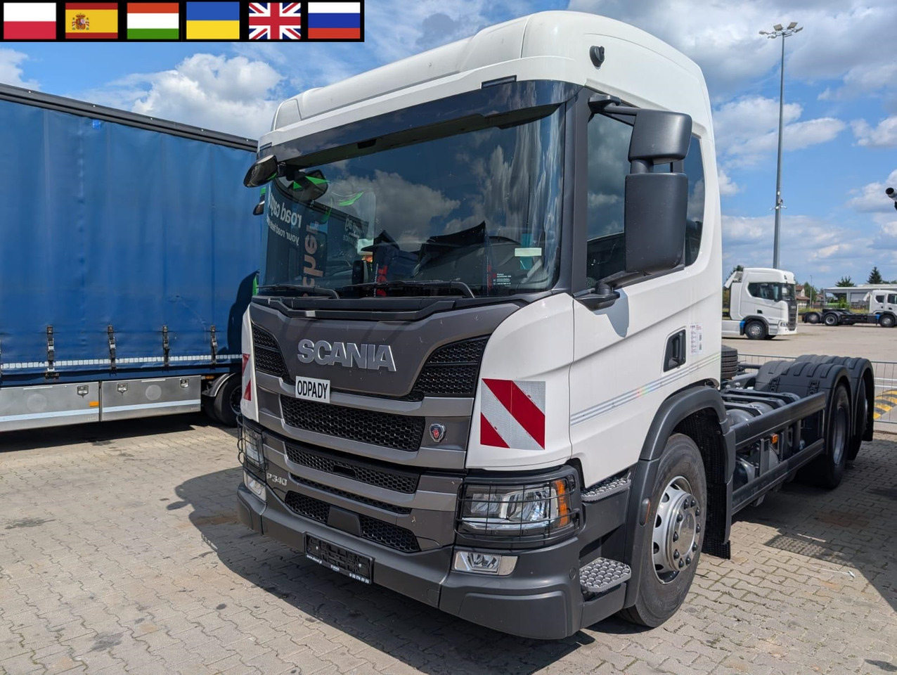SCANIA P 340 B6x2*4NA / chassis frame / steering axle / CNG / large cab / 8 units - Xe tải khung gầm: hình 1 SCANIA P 340 B6x2*4NA / chassis frame / steering axle / CNG / large cab / 8 units - Xe tải khung gầm: hình 1