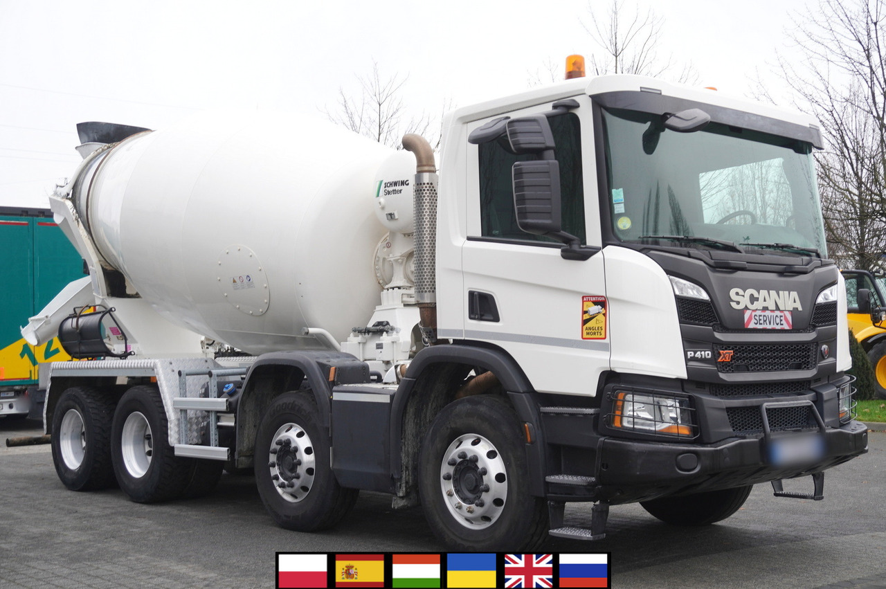 SCANIA P410 XT 8x4 / 80 tho. km!!! / SCHWING-STATTER AM 9 FHC 9 m3 concrete mixer - Xe trộn bê tông: hình 1 SCANIA P410 XT 8x4 / 80 tho. km!!! / SCHWING-STATTER AM 9 FHC 9 m3 concrete mixer - Xe trộn bê tông: hình 1
