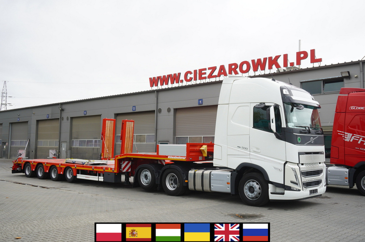 VOLVO FH 500 6 × 2 Globetrotter XL / 2023 / 114 thousand km / Brand-new low-loader Kässbohrer LB3E semi-trailer - Xe tải chuyên chở tự động: hình 1 VOLVO FH 500 6 × 2 Globetrotter XL / 2023 / 114 thousand km / Brand-new low-loader Kässbohrer LB3E semi-trailer - Xe tải chuyên chở tự động: hình 1