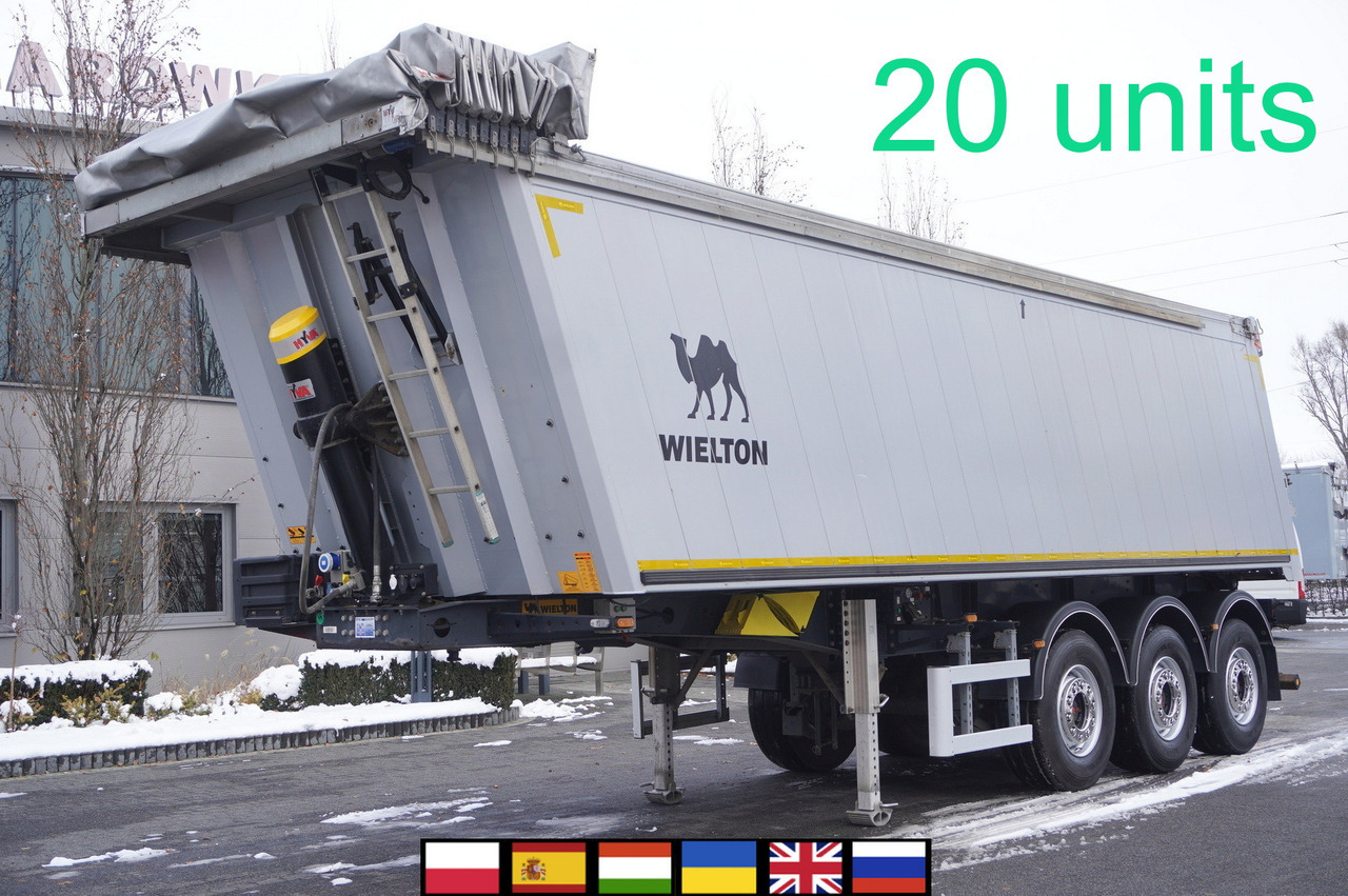 WIELTON NW-3 / weight 6.2 t / capacity 38m3 / Electrically folded roof / Teflon / 20 units, 2022 - Sơ mi rơ moóc ben: hình 1 WIELTON NW-3 / weight 6.2 t / capacity 38m3 / Electrically folded roof / Teflon / 20 units, 2022 - Sơ mi rơ moóc ben: hình 1