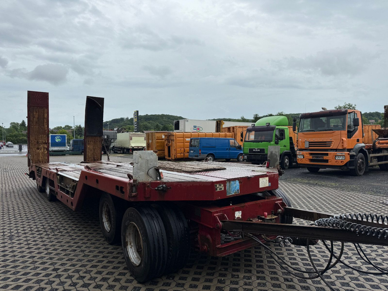DEMMLER TÜ 4 Mit Radmulden 40To - Rơ moóc thùng thấp: hình 3 DEMMLER TÜ 4 Mit Radmulden 40To - Rơ moóc thùng thấp: hình 3