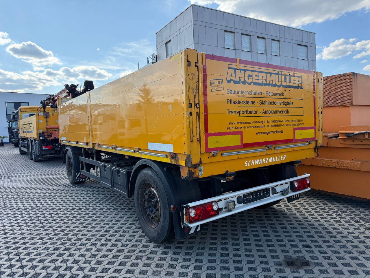 Schwarzmüller T 202 L: 6500 mm - Rơ moóc thùng lửng/ Phẳng: hình 4 Schwarzmüller T 202 L: 6500 mm - Rơ moóc thùng lửng/ Phẳng: hình 4