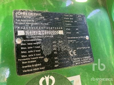 JOHN DEERE 640X - Máy gặt liên hợp: hình 5 JOHN DEERE 640X - Máy gặt liên hợp: hình 5