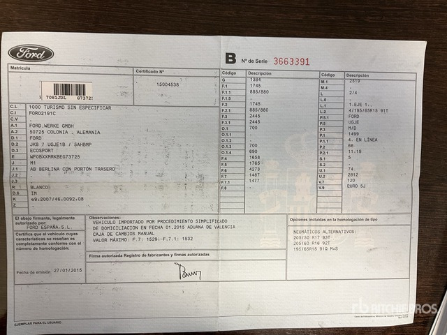 2015 Ford ECO SPORT Automobile - SUV: hình 2 2015 Ford ECO SPORT Automobile - SUV: hình 2