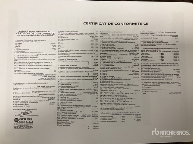 2019 Goupil G4M Electric Utility Vehicle - Tiện ích/ Xe đặc dụng: hình 2 2019 Goupil G4M Electric Utility Vehicle - Tiện ích/ Xe đặc dụng: hình 2