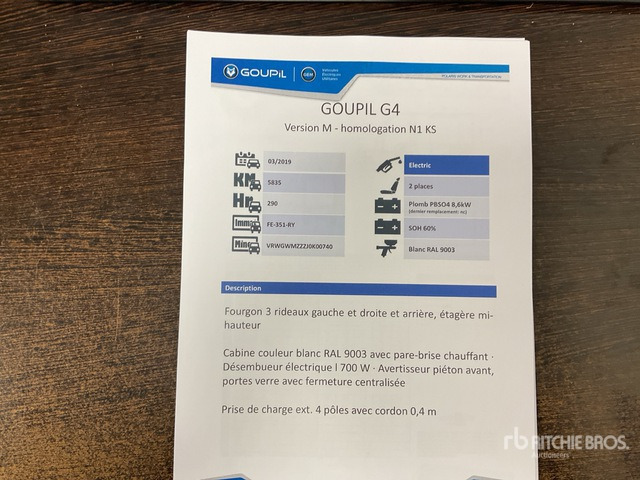 2019 Goupil G4M Electric Utility Vehicle - Tiện ích/ Xe đặc dụng: hình 3 2019 Goupil G4M Electric Utility Vehicle - Tiện ích/ Xe đặc dụng: hình 3