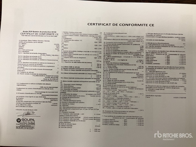2020 Goupil G4M Electric Utility Vehicle - Tiện ích/ Xe đặc dụng: hình 2 2020 Goupil G4M Electric Utility Vehicle - Tiện ích/ Xe đặc dụng: hình 2