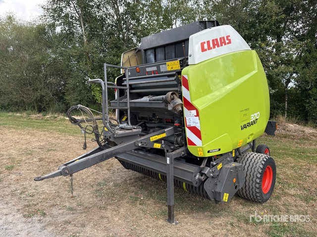 2014 Claas Variant 370 Presse A Balles Rondes 1 Essieu S/A Round Baler - Máy đóng kiện tròn: hình 2 2014 Claas Variant 370 Presse A Balles Rondes 1 Essieu S/A Round Baler - Máy đóng kiện tròn: hình 2