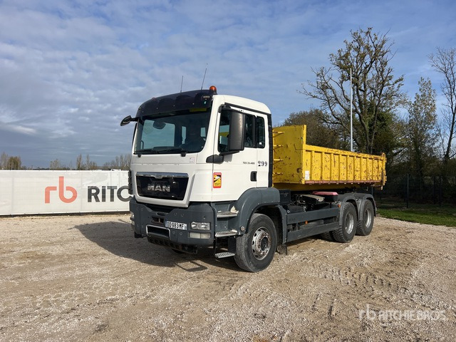 2014 MAN TGS33.480 6x4 Camion Polybenne Ampliroll Roll-Off Truck - Xe tải nâng móc: hình 1 2014 MAN TGS33.480 6x4 Camion Polybenne Ampliroll Roll-Off Truck - Xe tải nâng móc: hình 1