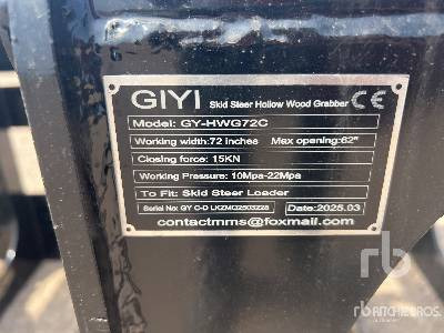 GIYI GY-HWG72 1850 mm (Unused) - Nho táo cho Máy xúc lật đa năng: hình 5 GIYI GY-HWG72 1850 mm (Unused) - Nho táo cho Máy xúc lật đa năng: hình 5