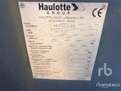HAULOTTE HA15IP Electric Nacelle Articulee 15 m - Xe nâng người nhiều khớp nối: hình 5 HAULOTTE HA15IP Electric Nacelle Articulee 15 m - Xe nâng người nhiều khớp nối: hình 5