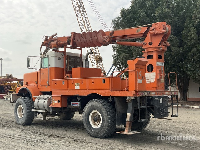 1995 Kenworth C500 Simon Telelect 92-45 on 4x4 Drill Truck - Dàn băm cỏ/ Mulcher: hình 4 1995 Kenworth C500 Simon Telelect 92-45 on 4x4 Drill Truck - Dàn băm cỏ/ Mulcher: hình 4