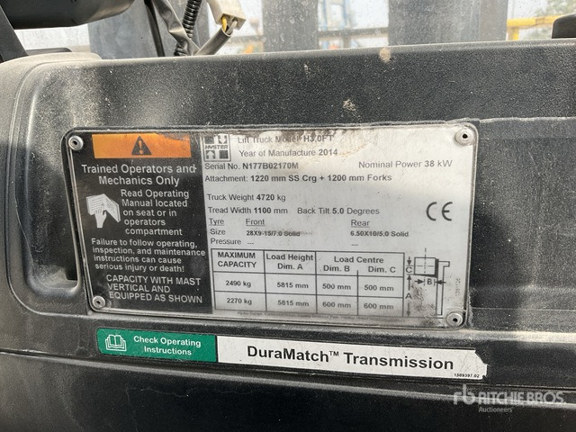2014 Hyster H3.0FT 3 ton Forklift - Xe nâng: hình 2 2014 Hyster H3.0FT 3 ton Forklift - Xe nâng: hình 2