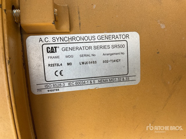 2019 Cat C7.1 150 kVA Skid-Mounted (Inoperable) Generator Set - Bộ phát điện: hình 5 2019 Cat C7.1 150 kVA Skid-Mounted (Inoperable) Generator Set - Bộ phát điện: hình 5