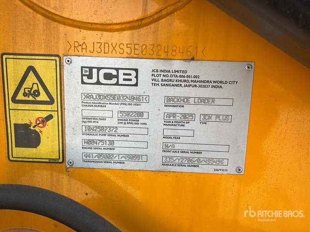 2025 JCB 3DX 4x2 (Unused) Backhoe Loader - Máy xúc trước múc sau: hình 2 2025 JCB 3DX 4x2 (Unused) Backhoe Loader - Máy xúc trước múc sau: hình 2
