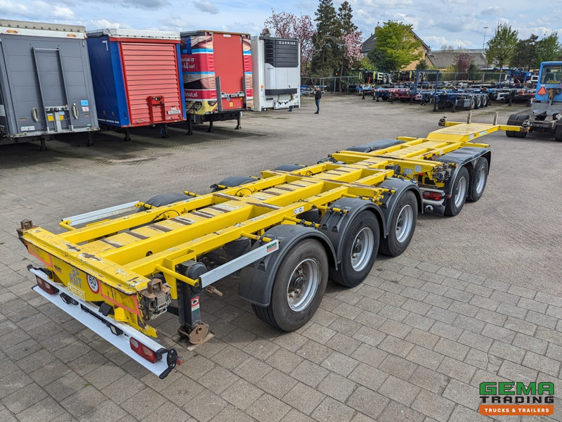 Xe chở container/ Sơ mi rơ moóc hoán đổi thân D-Tec CT-35-02 + CT-60-05D - 2 COMBI chassis - 3 StuurAssen - 4 LiftAssen - QuickLocks: hình 1