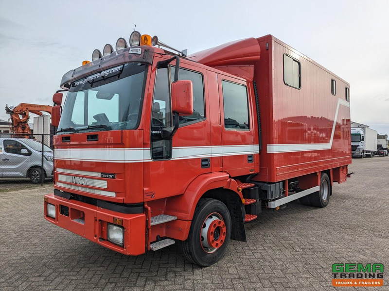 Iveco Tector ML120E24D 4x2 Euro3 DubbelCabine - Paardenwagen 3-Paards - Kleedruimte - Hydraulische klep- TOP! - Xe tải chở ngựa: hình 2 Iveco Tector ML120E24D 4x2 Euro3 DubbelCabine - Paardenwagen 3-Paards - Kleedruimte - Hydraulische klep- TOP! - Xe tải chở ngựa: hình 2