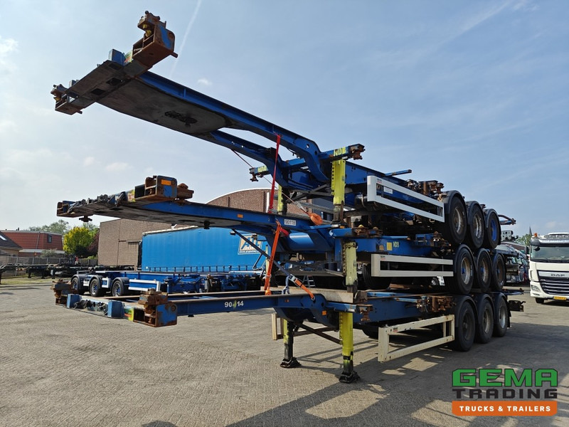 Krone SDC 27 3-assen BPW - DrumBrakes - 4700KG - 2x 20FT 1x 30FT 1x40FT - Package of 3 - NL kentekens - Xe chở container/ Sơ mi rơ moóc hoán đổi thân: hình 1 Krone SDC 27 3-assen BPW - DrumBrakes - 4700KG - 2x 20FT 1x 30FT 1x40FT - Package of 3 - NL kentekens - Xe chở container/ Sơ mi rơ moóc hoán đổi thân: hình 1