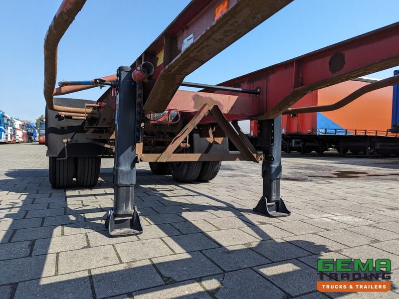 Xe chở container/ Sơ mi rơ moóc hoán đổi thân Krone SZC 20FT 2-Assen ROR - STEEL Suspension - DOUBLE tires - DrumBrakes  (O1869): hình 7