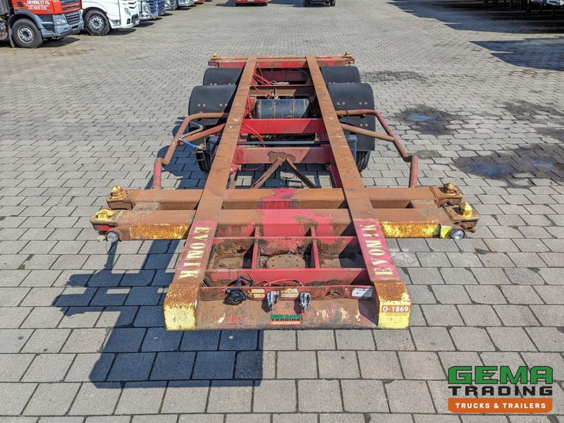Xe chở container/ Sơ mi rơ moóc hoán đổi thân Krone SZC 20FT 2-Assen ROR - STEEL Suspension - DOUBLE tires - DrumBrakes  (O1869): hình 6