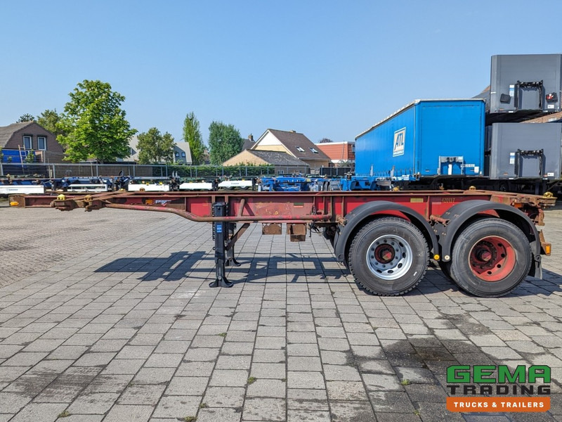 Xe chở container/ Sơ mi rơ moóc hoán đổi thân Krone SZC 20FT 2-Assen ROR - STEEL Suspension - DOUBLE tires - DrumBrakes  (O1869): hình 11