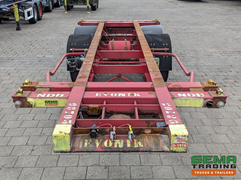 Xe chở container/ Sơ mi rơ moóc hoán đổi thân Krone SZC 20FT 2-Assen ROR - STEEL Suspension - DOUBLE tires - DrumBrakes (O1916): hình 6