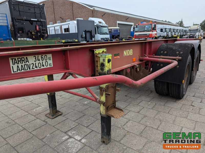 Xe chở container/ Sơ mi rơ moóc hoán đổi thân Krone SZC 20FT 2-Assen ROR - STEEL Suspension - DOUBLE tires - DrumBrakes (O1916): hình 12
