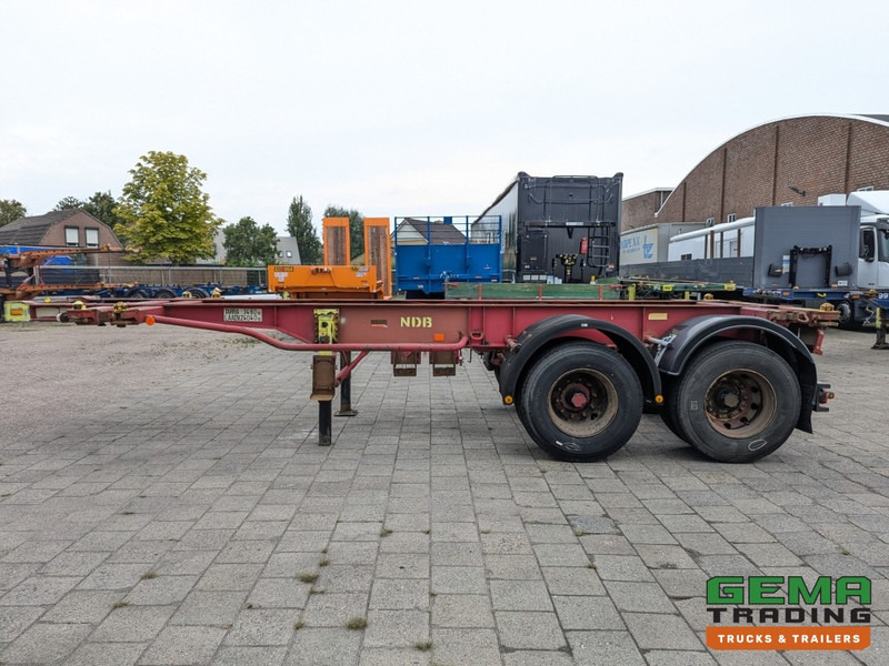 Xe chở container/ Sơ mi rơ moóc hoán đổi thân Krone SZC 20FT 2-Assen ROR - STEEL Suspension - DOUBLE tires - DrumBrakes (O1916): hình 8