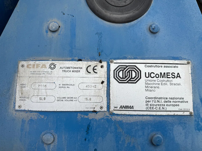CIFA MIXER SL9 Year 2006 Complete - Phụ tùng cho Xe tải: hình 5 CIFA MIXER SL9 Year 2006 Complete - Phụ tùng cho Xe tải: hình 5
